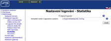 Nastavení logování - Statistika