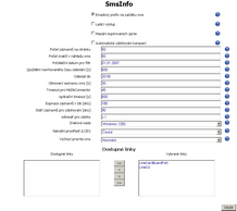 Formulář SMSinfo
