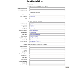 Nastavení Lotus Notes