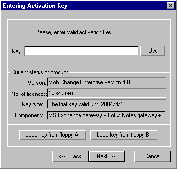 Activation key