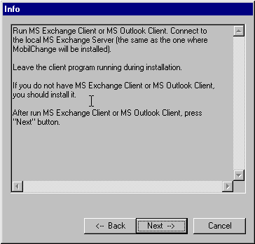 Run MS Outlook / Exchange client